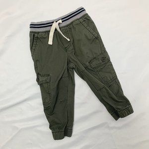 Cat & Jack Army Green Pull On Jogger Boy's Pants Size 18 Months